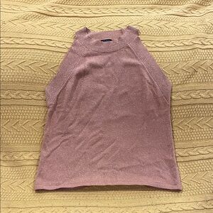 Ann Taylor Sparkling Tan Sleeveless Top